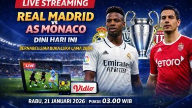 live streaming Real Madrid vs Monaco