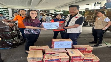 Setwan Sulut Salurkan Bantuan Kemanusiaan