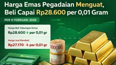 Harga Emas 9 Februari 2026