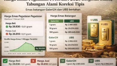 Harga emas 1 Februari 2026