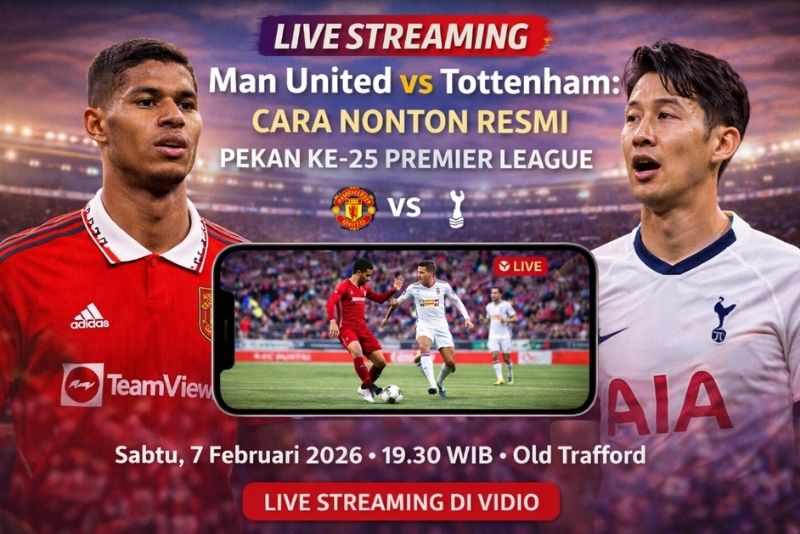 live streaming Man United vs Tottenham