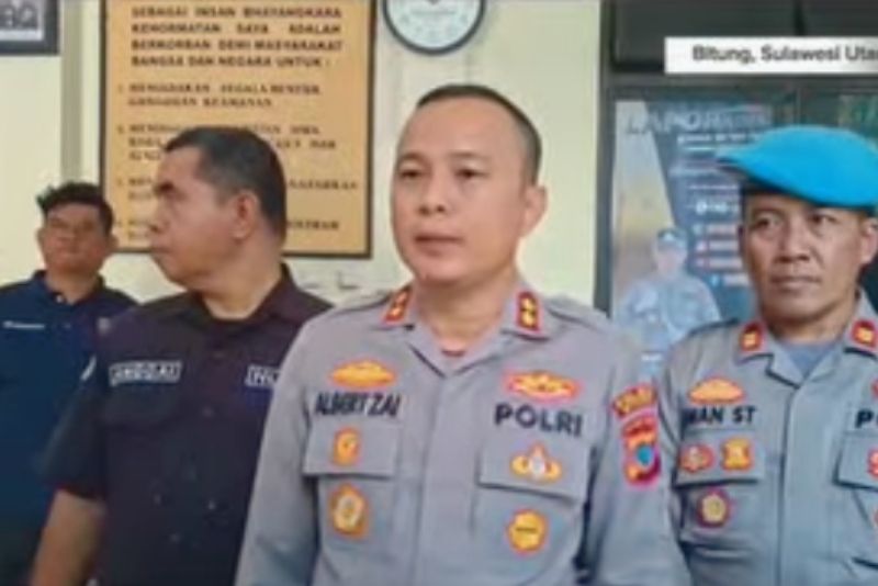 Tawuran remaja di Bitung