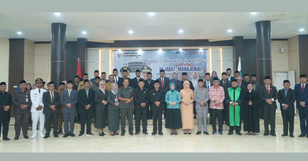 Pelantikan pejabat Bolmut 2026