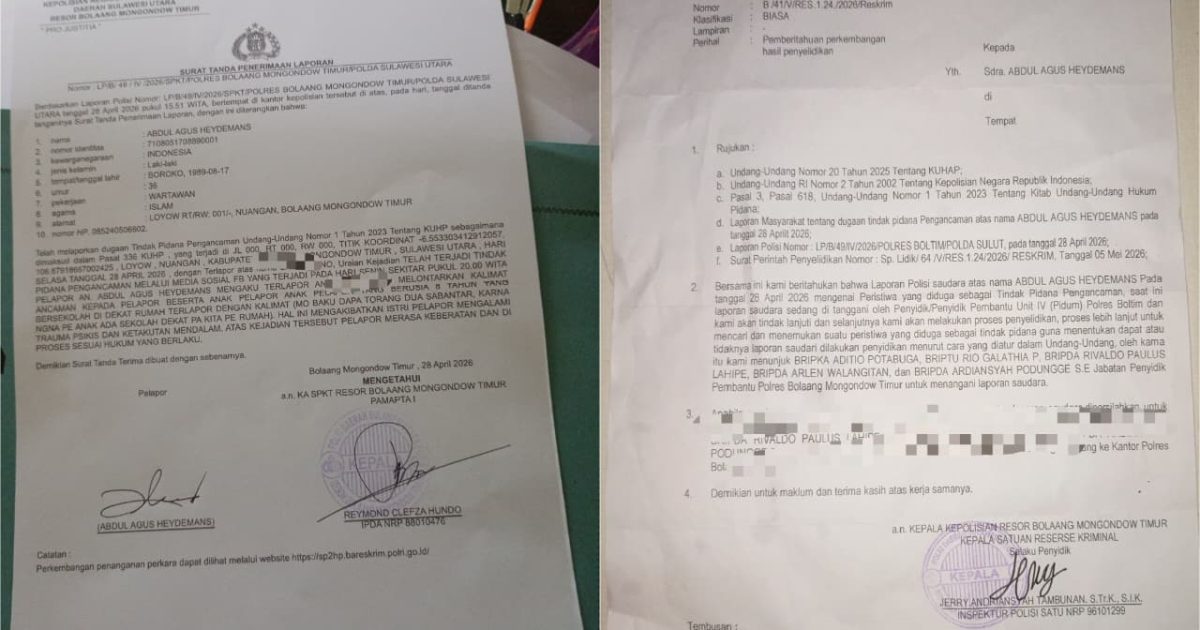 Kasus Dugaan Pengancaman di Polres Boltim
